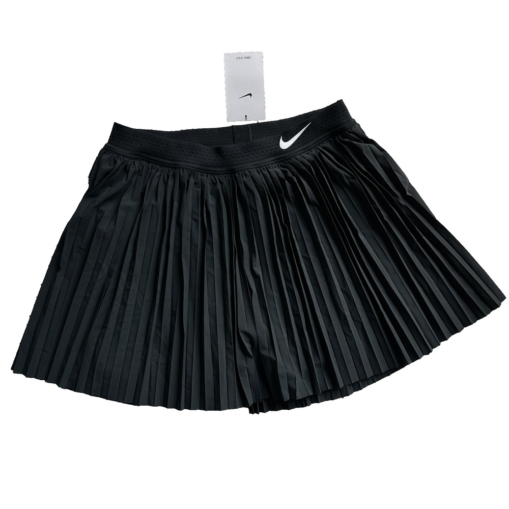 Nike Dri-FIT Advantage Women’s M Black Pleated Tennis Skort DX1404-010 NWT